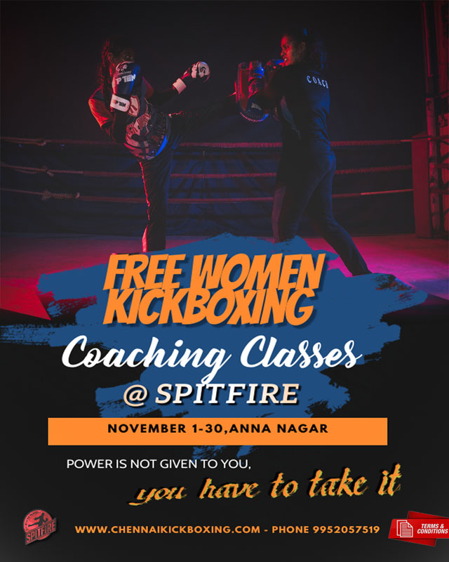 Free Women Kickboxing Coaching Class Kickboxing Tamilnadu